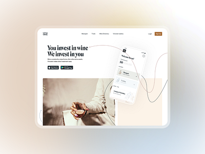 Vinovest.com | redesign design ui web