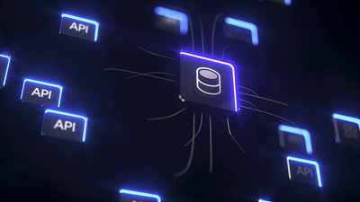 CMS Connections | Webflow Released 3d 3d animation 3d motion c4d cinema4d cms connections dark hardware lines octane wires