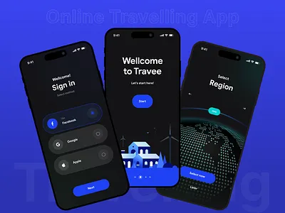 Online Travelling App adobe xd app design application beautiful design figma log in online travelling app sign in travelling app ui ui ux ui design uiux ux ux design uxui welcome page