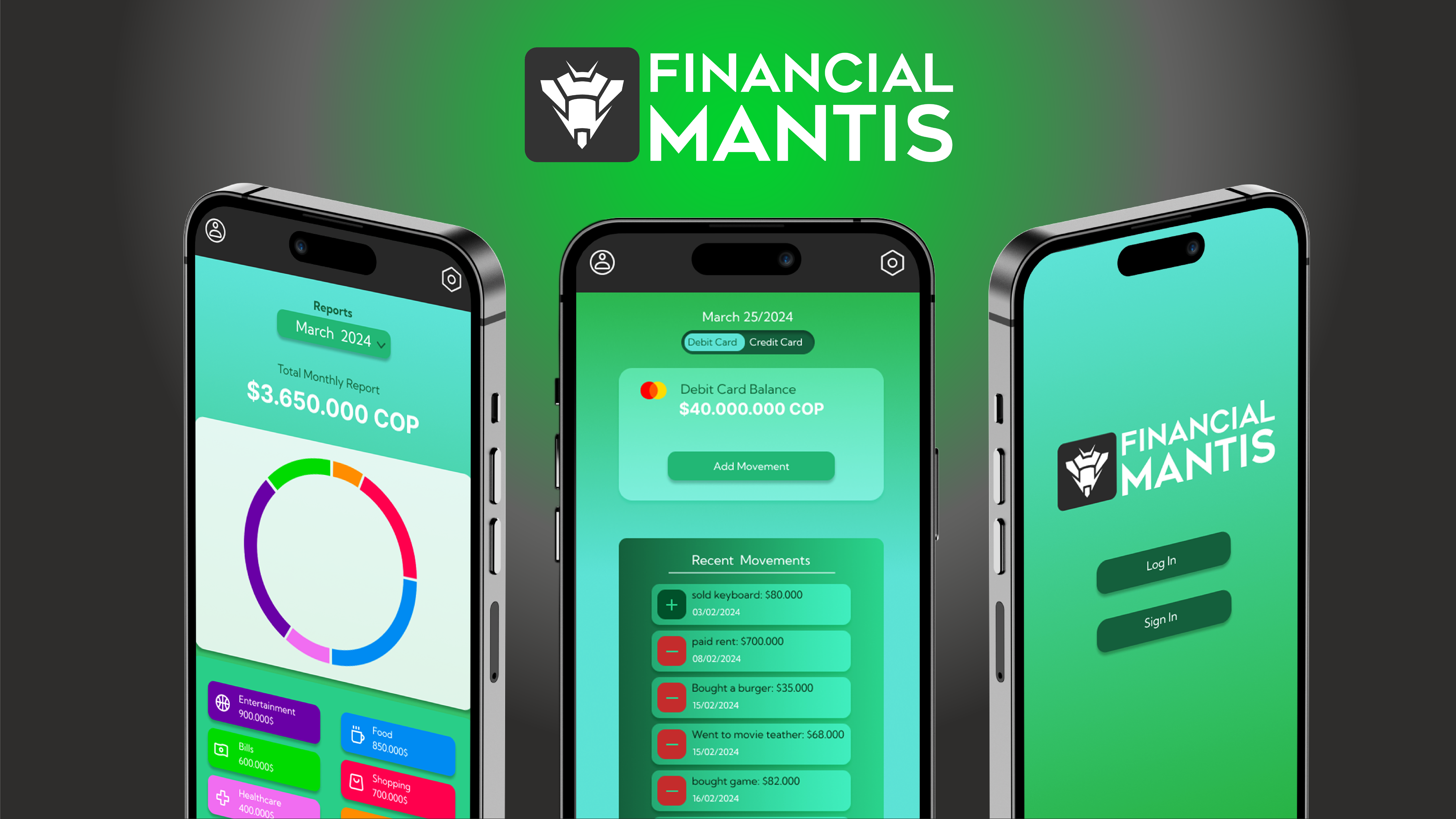 Financial Mantis UI app mobileapp mockups ui userinterface ux uxdesign