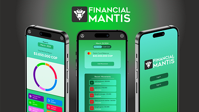 Financial Mantis UI app mobileapp mockups ui userinterface ux uxdesign