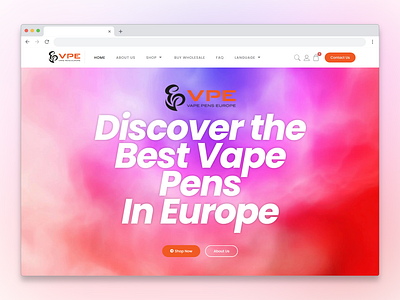 E-commerce Web Design for Vape Pens Europe