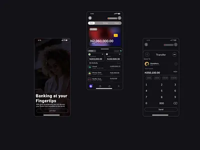 i designed a money transfer app application. graphic design ui