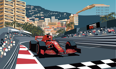 F1 Illustration f1 flat flat illustration formula1 illustration motorsport illustration racing