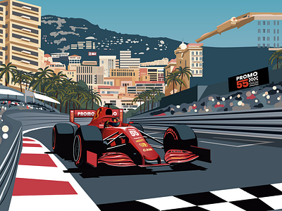 F1 Illustration f1 flat flat illustration formula1 illustration motorsport illustration racing