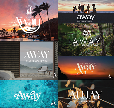 Away - Artist Retreat branding design graphic design illustration logo typography