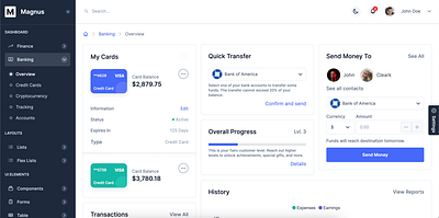 Magnus - The Next.js Tailwind Admin Dashboard Template admin dashboard nextjs nextjs admin react react admin react dashboard tailwind