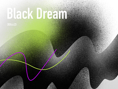 Black Dream abstract art black design gradation illustration minimal