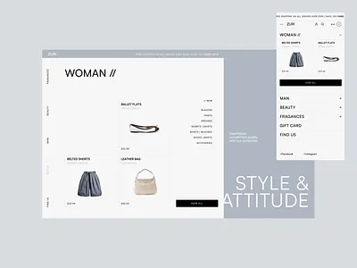 Zuri / eCommerce clean design diseño diseño web ecommerce minimal modern product page ui web web design website