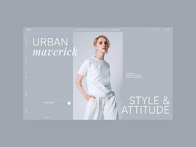 Zuri / Main Page clean design diseño diseño web fashio minimal minimalist style typo typography ui uidesign web web design website