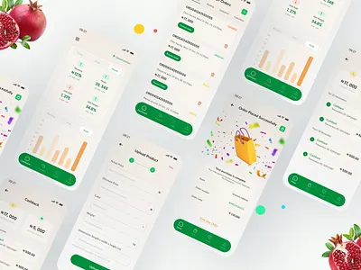 E-commerce Vendor & Customer Mobile App UI Design customer design e commerce ecommerce inspiration mobile app ui vendor