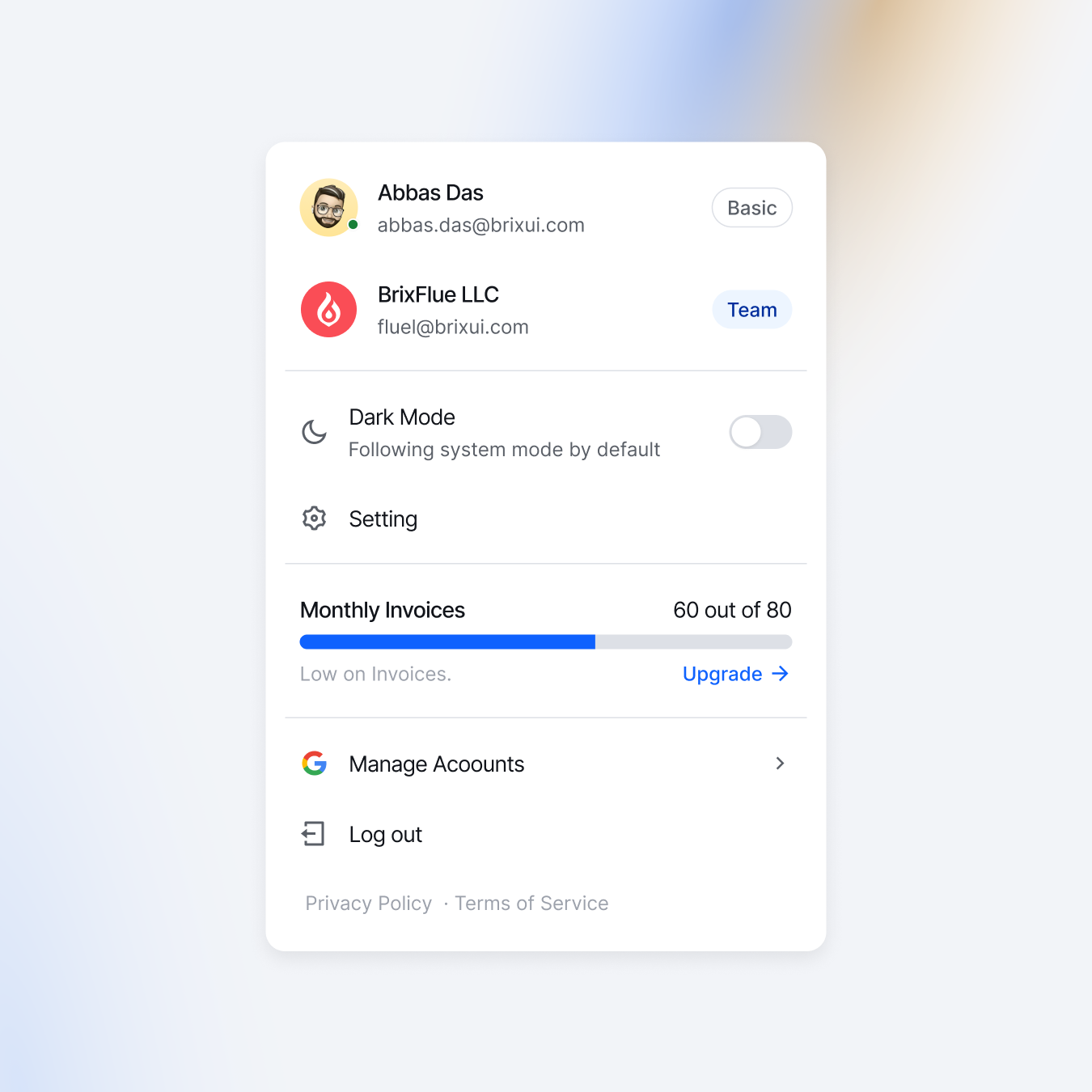 Dropdown menu app dropdown menu ui ux webdesin
