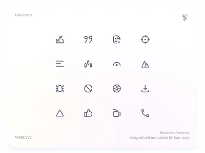 Flowicons Week 2/2 design figma icon pack icons product design ui ui kit