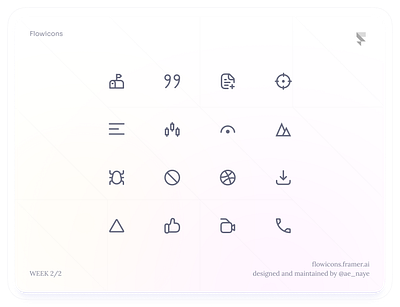 Flowicons Week 2/2 design figma icon pack icons product design ui ui kit