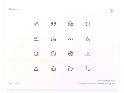 Flowicons Week 2/2 design figma icon pack icons product design ui ui kit