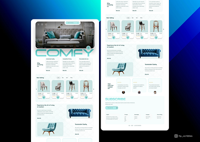 Comfy : Furniture Website Landing Page daily ui design landing page ui uichallenge ux web design website design