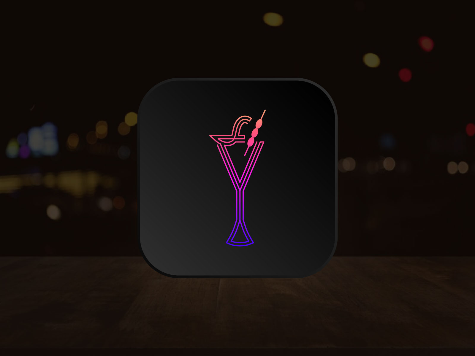 Bar logo, Martini glass, Bar Apps, Modern, Elegant by Md Humayun Kabir ...