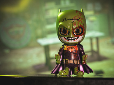 Cosbaby The Joker BATMAN IMPOSTER VER. 2 actionfigure design photography photoshoot toyphotography