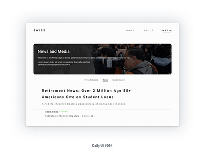 Daily UI #094 daily ui daily ui 094 design figma ui uiux web design
