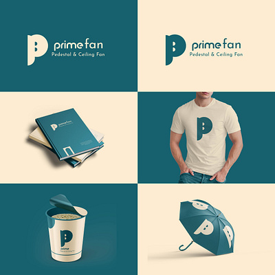 Prime fan logo brand guides brand identity logo design modern logo