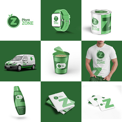 Plant zone logo brand guides brand identity logo design modern logo