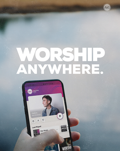 Air1 App Campaign graphic design typography