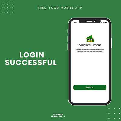 Fresh food App design mobile app ui