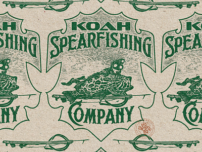 Koah Spearfishing Company branding company brand logo company branding company logo design fishing fishing company graphic design illustration logo spearfishing