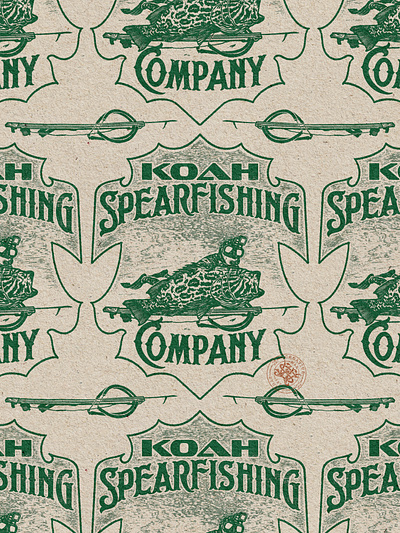 Koah Spearfishing Company branding company brand logo company branding company logo design fishing fishing company graphic design illustration logo spearfishing