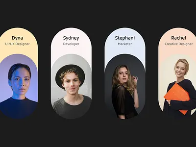 Our Team | UI Design our team team member team page ui design web design