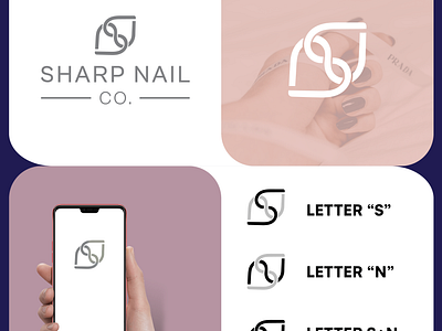 Luxury Nail Supply Brand Logo branding design graphic design illustration logo typography vector