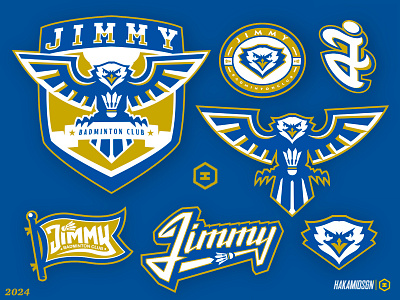 JIMMY BADMINTON CLUB PACK LOGO americanfootballogo animation badminton logo baseballogo basketballogo branding brandinglogo eaglelogo eaglemascot gaminglogo graphic design logo logoeagle logosport mlblogo nbllogo simplelogo soccerlogo sportlogo sportsmascot