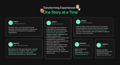 Daily UI Challenge #1 - Testimonial Section challenge graphic design ui ui challenge ux web design web dev