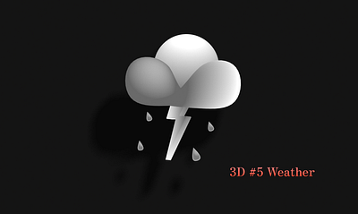 3D #5Weather on Spline animation branding graphic design motion graphics ui