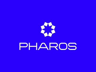 Pharos blockchain branding crypto investment light logo logotype money star token