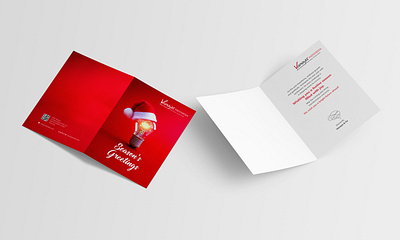 Greeting Card Season's Greeting 3d branding graphic design greeting card logo mockup seasons greeting