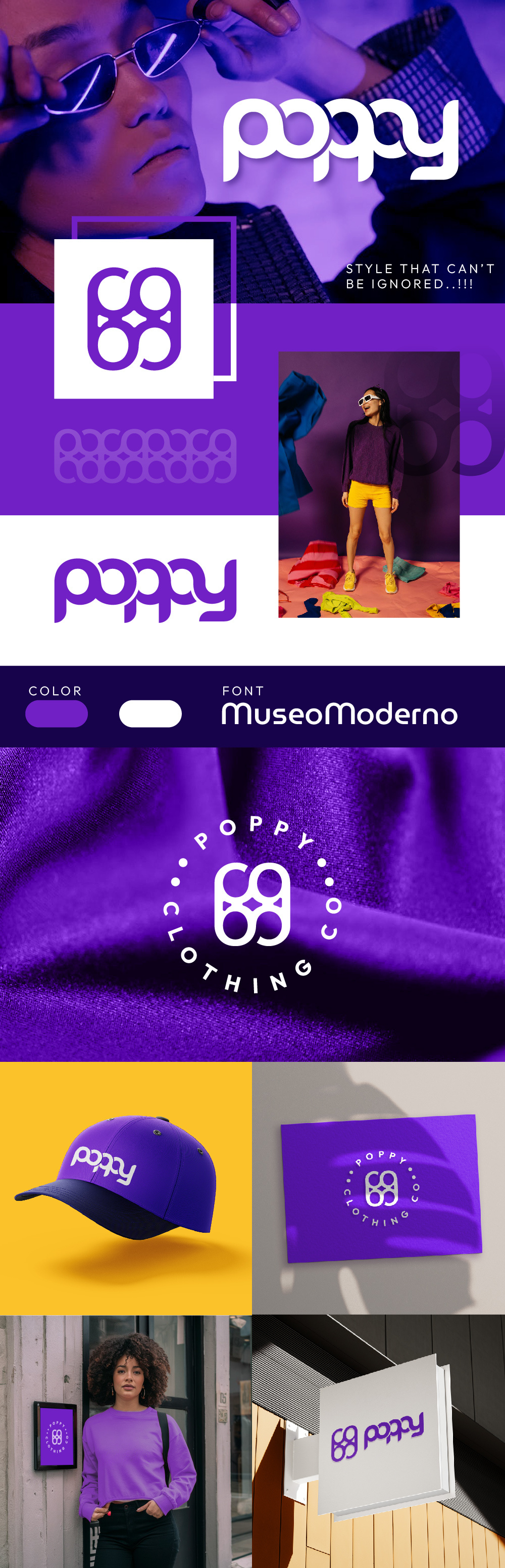 Fast Fashioned Brand "Poppy" Logo Branding | Clothing Logo 2024trends brand logo design branding branding excellence clothing logo designmagic elevate your style fashion lovers graphic design logo logo branding logo design logo design inspirations luxurious vibes minimal logo design modern design poppy clothing purple passion style revolution trend setter