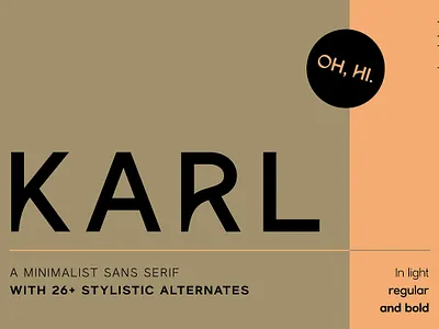 Karl – Cool Sans w Unique Alternates Free Download alternate font alternates bespoke bold font brand font display font logo design logo font minimalist minimalist font minimalist logo modern font refined sans serif typeface timeless timeless font unique font uppercase uppercase font