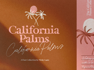 California Palms Fonts & Graphics Free Download branding casual handwriting ink logo marker pen poster realistic script stamp stylish summer svg font texture watercolor watercolour wedding written