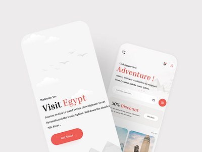 Visit Egypt Mobile App Concept app app design design figma graphic design ui ux