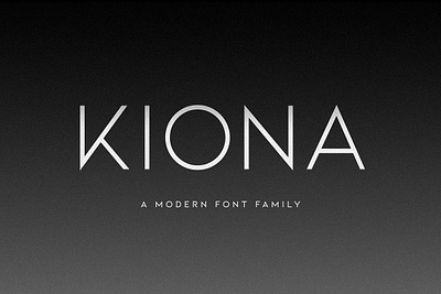KIONA A Modern Sans Serif Free Download bold branding delicate edgy elite geometric headlines high fashion italics logos minimal design modern premium simple strong thin