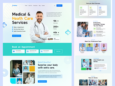 Helth Care Website Design dark dashboard design doctor ehealth fitness health health tracking healthcare dashboard hospital medical medical app medical care medicine mental health spatial ui ui website website design wellness