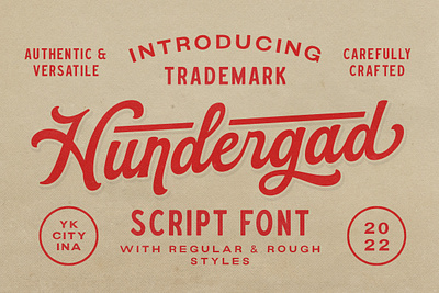 Hundergad Script Font Free Download bold script calligraphy font gritty font grunge font hand lettering font handwritten font lettering logo font retro font rough font rustic font signature font swash font