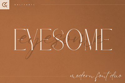 Eyesome Modern Font Duo Free Download branding creative custom duo font handwritten font headline italic lettering logo font love font multilingual organic script serif sign signature typeface wedding