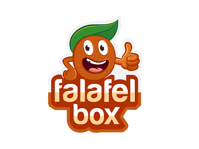 Falafel Box Fun Logo 3d animation branding creative design design graphic design illustration illustrator logo motion graphics vector
