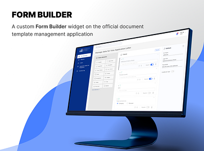 Form Builder application branding design desktop prototype ui ux web application