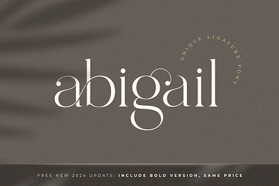 abigail unique ligature font Free Download beautiful beauty botanical classy clean display font floral lettering logo font modern retro sans sans serif serif slab type typeface vintage wedding