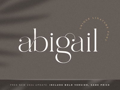 abigail unique ligature font Free Download beautiful beauty botanical classy clean display font floral lettering logo font modern retro sans sans serif serif slab type typeface vintage wedding