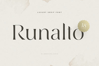 Runalto 18 Fonts Luxury Serif Font Free Download beauty branding classy clean cosmetic elegant fashion logo minimalist modern quotes serif sharp