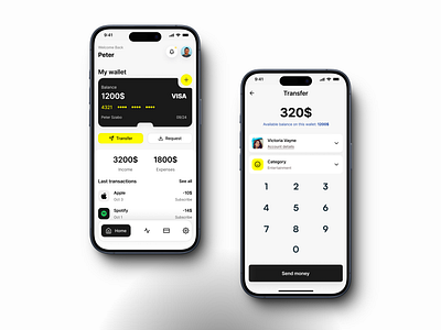 Finance App- Product Design app app design balance branding design figma finance fintech mobile product product design transfer ui ui design uiuxhungary ux design wallet